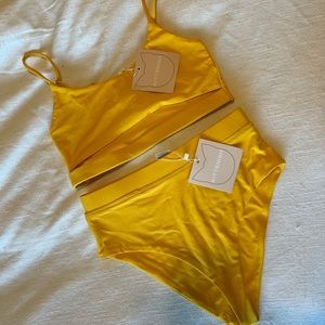 Kittenish high waisted bikini